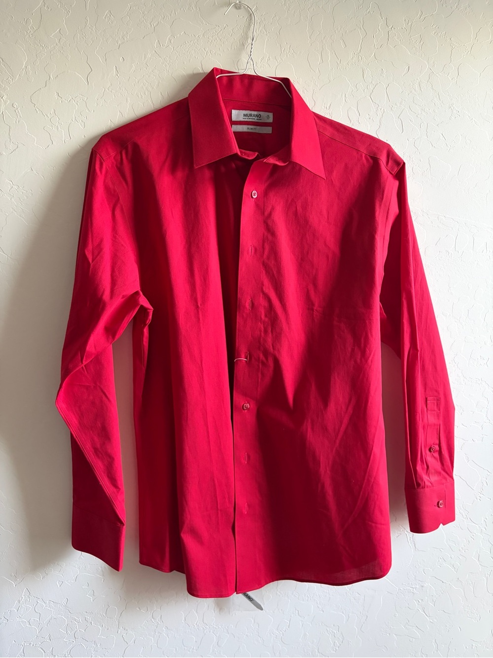 Murano Vibrant Red Men's Dress Shirt